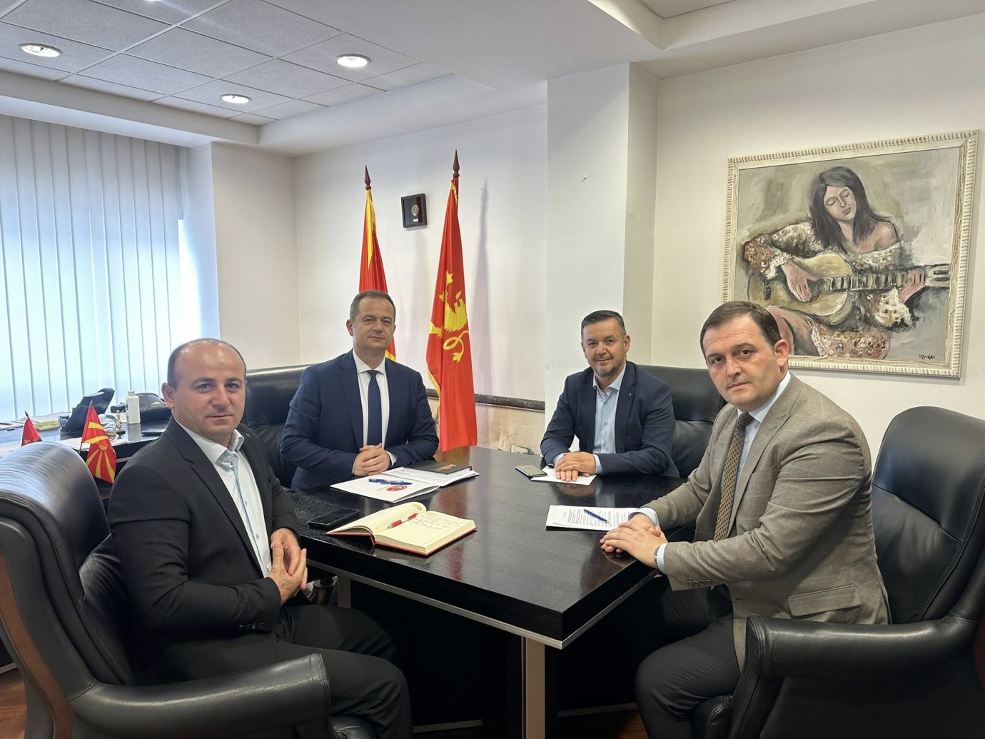 TDP Heyeti, VMRO-DPMNE Genel Sekreteri Kovaçki ile Hakça Temsil ve Yükseköğretim Yasalarını Görüştü