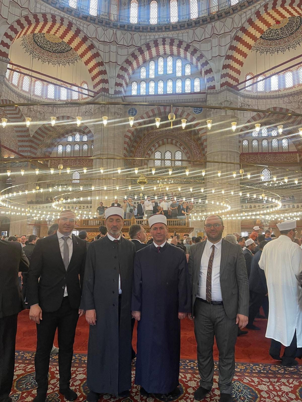İştip Müftüsü Nasir Recepi Selimiye Camii’nin yeniden açılış törenine katıldı