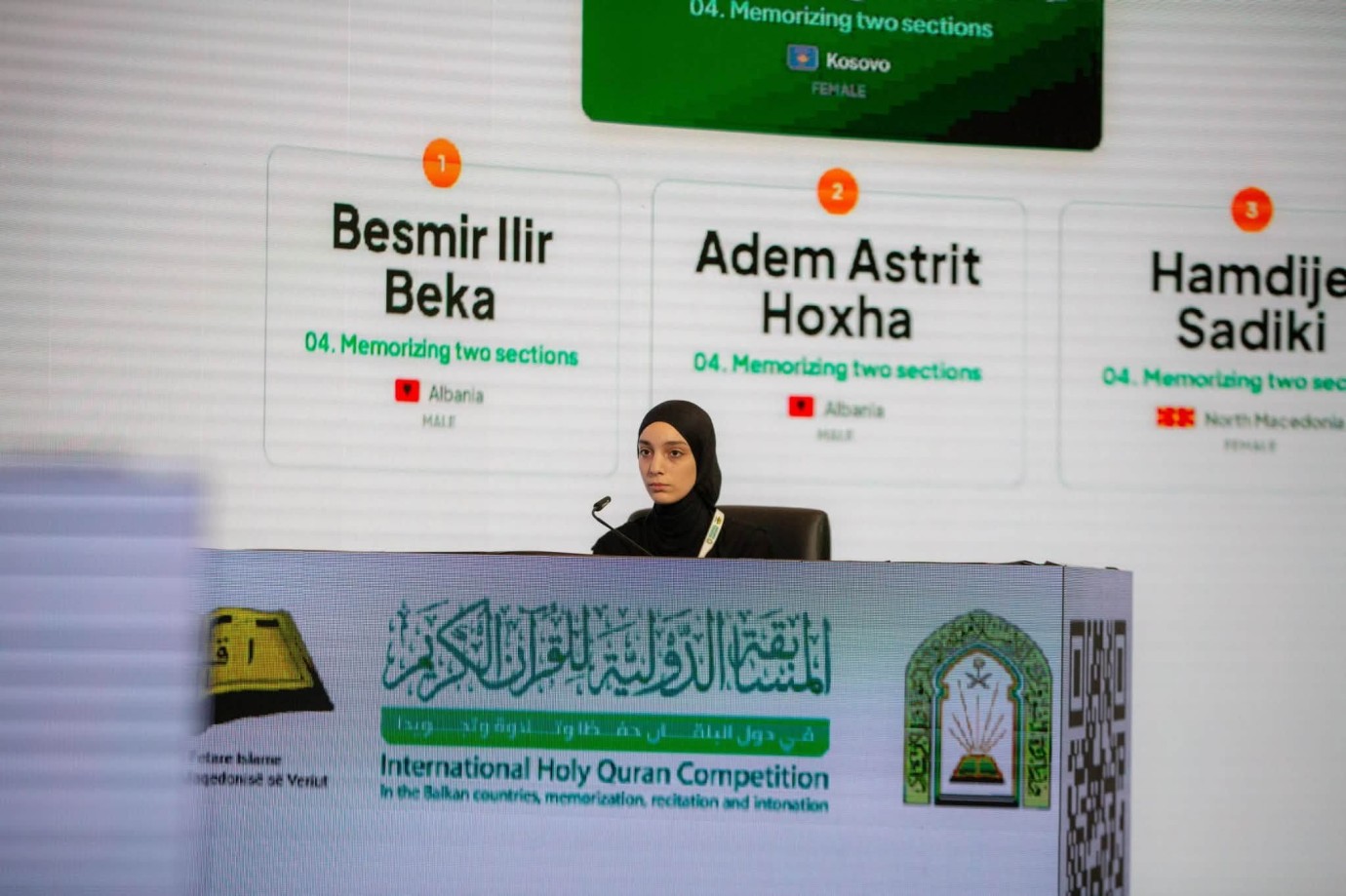 Üsküp'te 4. Uluslararası Kur'an-ı Kerim Yarışması'nın Dinleme Oturumları Devam Ediyor