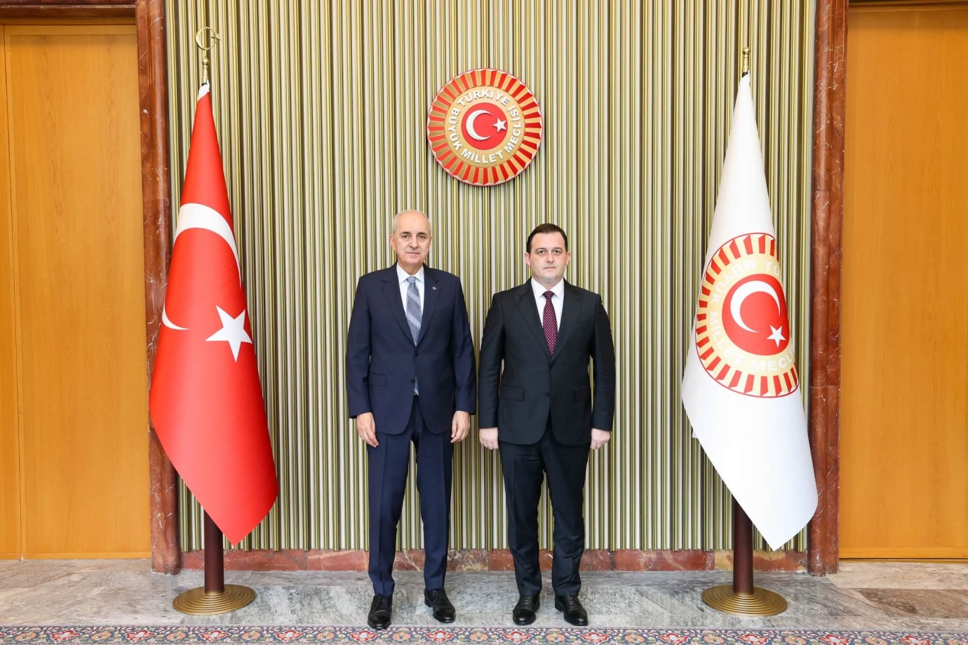TBMM Başkanı Kurtulmuş, Bakan Zeynula’yı Kabul Etti
