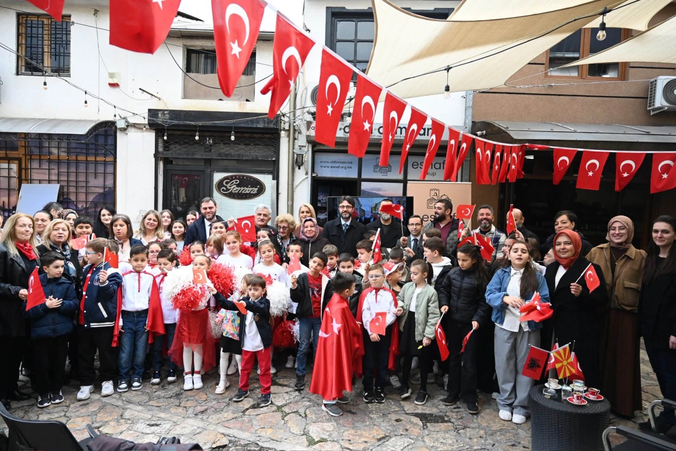Üsküp Türk Çarşısı’nda Cumhuriyet Coşkusu Üçüncü Kez Yaşandı