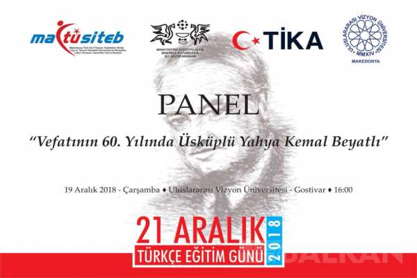 “Vefatının 60. Yılında Üsküplü Yahya Kemal Beyatlı” Paneli Düzenlenecek