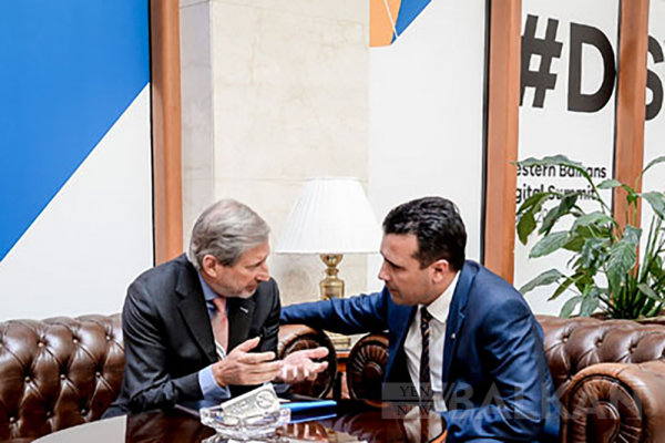 Başbakan Zaev AB Temsilcisi Hahn ile Görüşecek