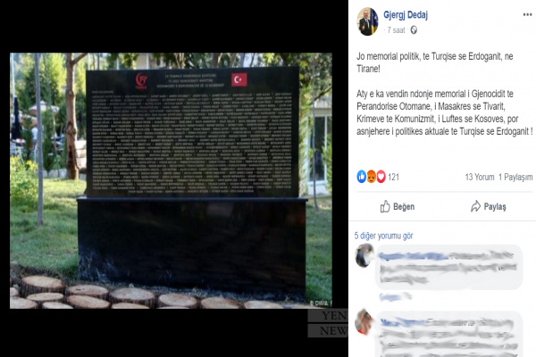 Kosova’nın Üsküp Büyükelçisinden Yine Irkçı Paylaşım