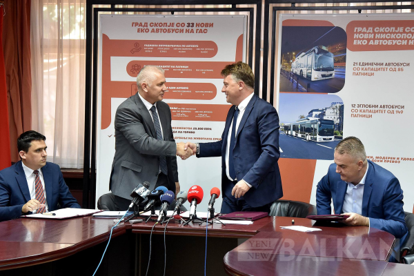 Üsküp’e Yeni 33 Ekolojik Otobüs Geliyor