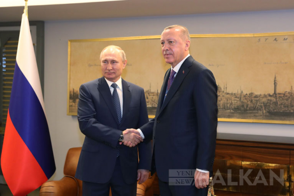 Cumhurbaşkanı Erdoğan, Rusya Devlet Başkanı Putin ile Bir Araya Geldi