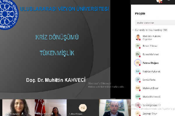Uluslararası Vizyon Üniversitesinden online eğitim ile ilgili açıklama