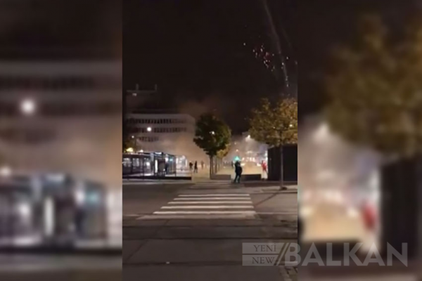 Fransız polisi Ermenistan'a tepki gösteren Türklere müdahale etti