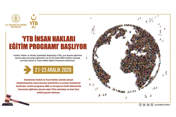 YTB’den yurt dışındaki gençlere çevrimiçi İnsan Hakları Eğitim Programı