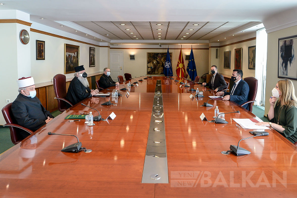 Dini Liderler Başbakan Zoran Zaev ile görüştü
