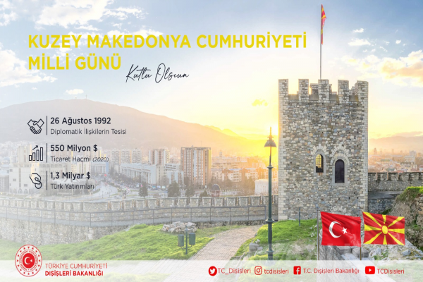 Çavuşoğlu’dan, Makedonya’ya tebrik