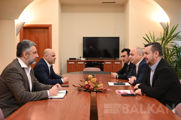 TDP Genel Başkanı İlyas SDSM Genel Başkanı Kovaçevski ile görüştü