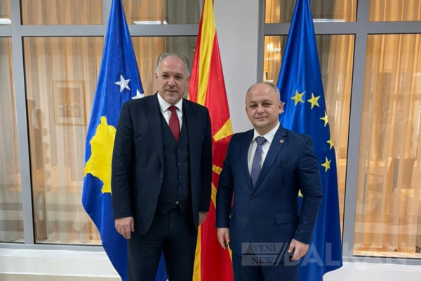 TDP Genel Başkanı İlyas Kosovalı Türk Bakan Damka ile görüştü