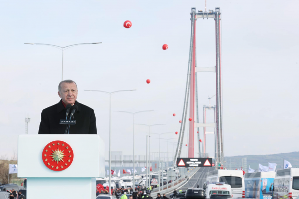 Cumhurbaşkanı Erdoğan, 1915 Çanakkale Köprüsü’nün açılışını yaptı