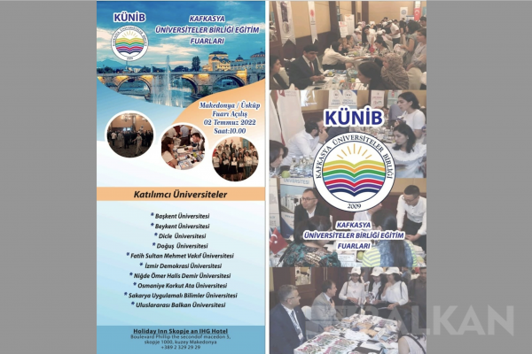 Kafkasya Üniversiteler Bi̇rliği Üsküp’te eğitim fuarı açacak