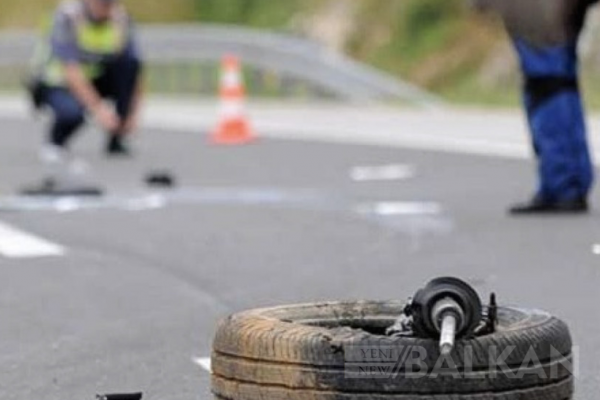 Trafik kazası nedeniyle Gostivar-Kırçova yolu kapatıldı