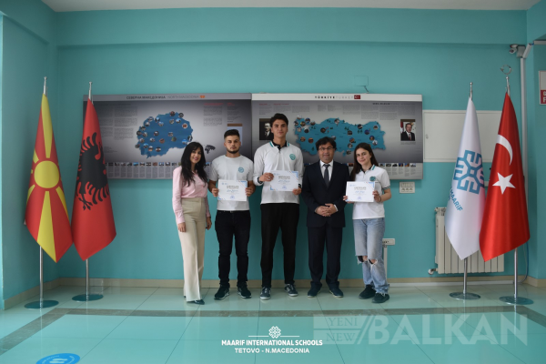 İşletme yarışmasında Kalkandelen Maarif Okulları öğrencileri üstün başarı gösterdiler