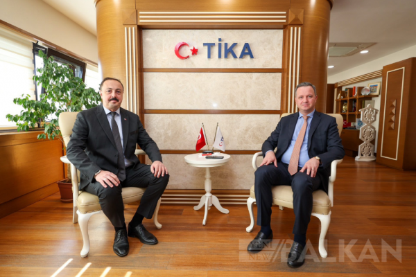 Yeni atanan T.C. Üsküp Büyükelçisi Ulusoy TİKA Başkanı Kayalar ile görüştü
