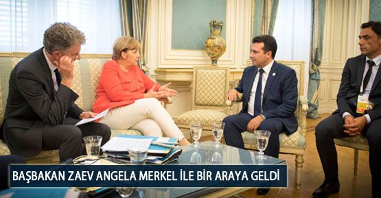  Başbakan Zaev Angela Merkel ile Bir Araya Geldi
