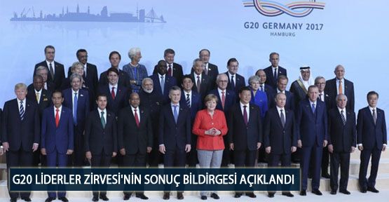  G20 Liderler Zirvesi'nin Sonuç Bildirgesi Açıklandı