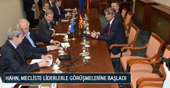 Hahn, Mecliste Liderlerle Görüşmelerine Başladı