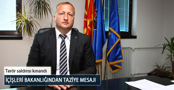 İçişleri Bakanlığından Taziye Mesajı