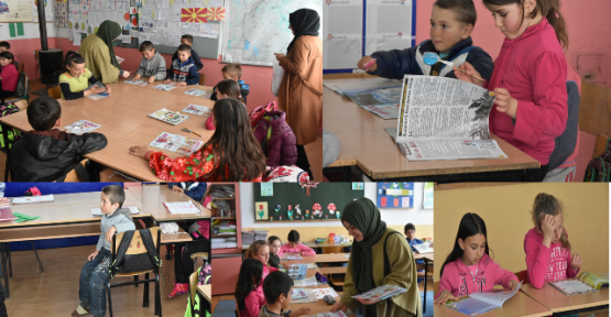 Karbintsi'deki Öğrenci ve Aileler Yapılan Yardımla Sevindirildi