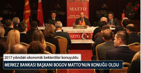 Merkez Bankası Başkanı Dimitar Bogov MATTO’nun Konuğu Oldu