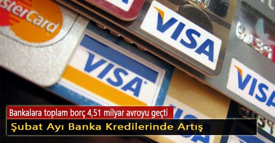 Şubat Ayı Banka Kredilerinde Artış