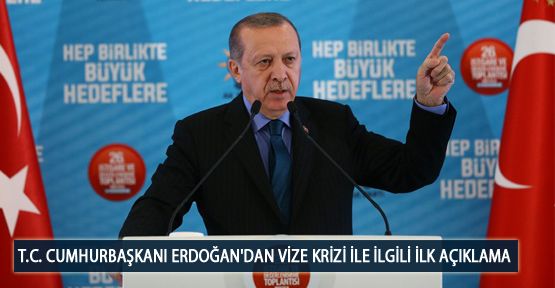 T.C. Cumhurbaşkanı Erdoğan'dan Vize Krizi İle İlgili İlk Açıklama