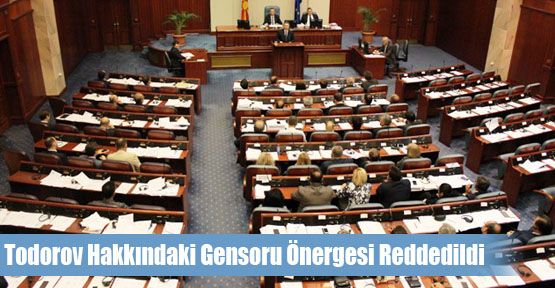Todorov Hakkındaki Gensoru Önergesi Reddedildi