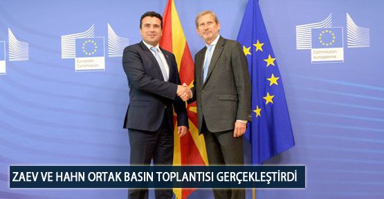 Zaev ve Hahn Ortak Basın Toplantısı Gerçekleştirdi
